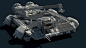 Alien Covenant - Lifter, Steve Burg : Director: Ridley Scott
Production Designer: Chris Seagers
VFX Supervisor: Charlie Henley

While developing the two small shuttles, Chris Seagers and I settled on the idea that both craft would have shared components. 