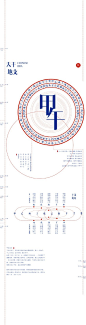 #layout# 传统中国节气之海报及册页设计，传统蓝和红搭配。