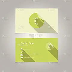 简单的名片模板与字母C