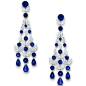 Graff Diamonds | Graff sapphire and diamond earrings | Royal Jewels and Other Sparklers@北坤人素材