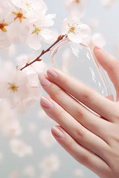 裸色系的美甲产品