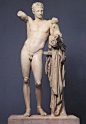 古希腊
古典时期-普拉克希特列斯 赫尔墨斯与小酒神