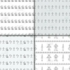 机器人涂鸦图案集
