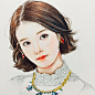 清新淡雅的人像插画，拿去做头像｜来自韩国插画师Haneunseo