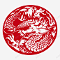 红色圆形龙印章高清素材 中国风 印章 古典 圆形龙纹 海报 肖形龙 龙 龙印章 龙形 元素 免抠png 设计图片 免费下载