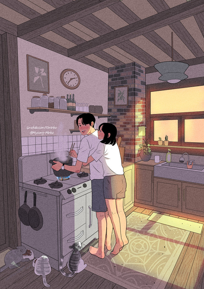 행복한 순간 : "밥 언제 돼?" -...