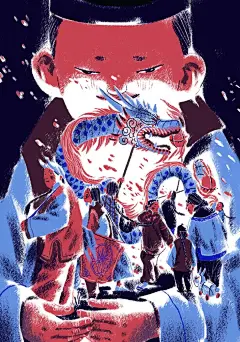 一本图书的插画竟然荣获了设计界的“奥斯卡金像奖”？！_插图 : 幼安的身上，有张充仁、徐咏青、徐宝庆的影子，但是，幼安只是他自己，我更想写一个100多年前的男孩生命中的“日”与“夜”，“光明”与“黑暗”，是他内心世界可感可触的变化和发展——而促成这一切的，是人性、艺术、美…