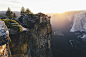 General 2048x1365 nature landscape Yosemite National Park sunset cliff forest valley trees river mist mountain