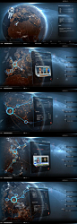 Jedi88's flat interface concept | deviantart | sci-fi | #ui #interface #scifi #space #planet #blue #flat: 