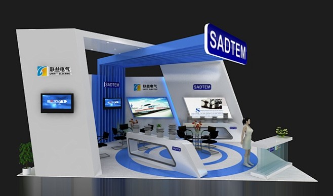 SADTEM展台效果图预览
