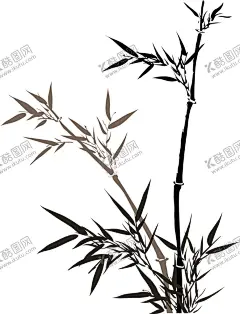 竹子 【酷图网】水墨竹子,国画竹子,古风竹子,免扣竹子,免勾竹子,png竹子,