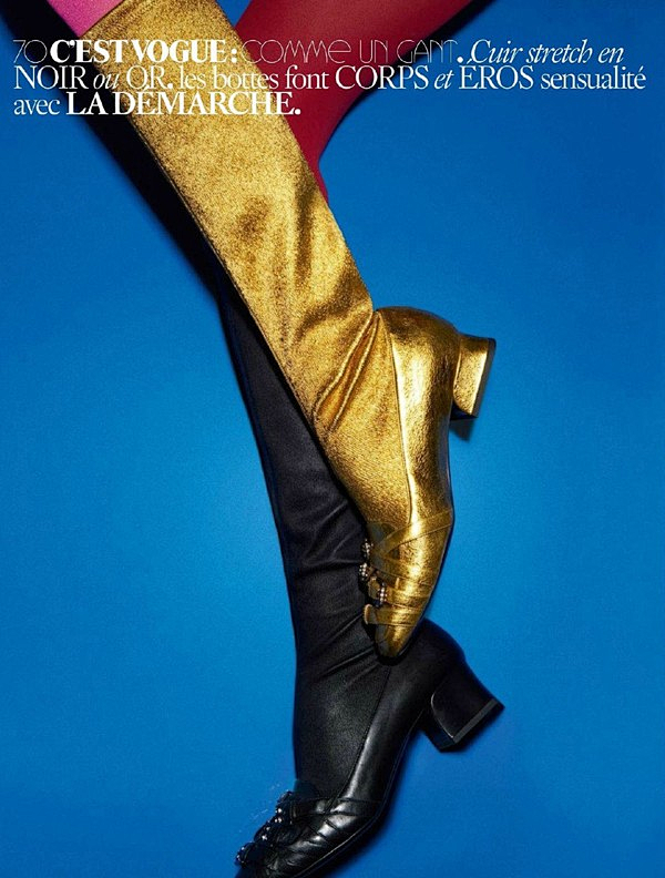 法国版《Vogue》鞋履大片展示2015...