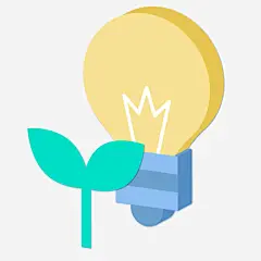 一个节能灯泡的图标矢量图高清素材 25D图标 手绘 水龙头 灯泡 环保 绿色能源 节能 矢量图 免抠png 设计图片 免费下载