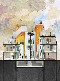 建筑设计丨剖透视表现 ​​​​