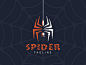 20款蜘蛛元素Logo设计 - 优优教程网