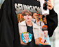 Seventeen Seungkwan Retro 90s Sweatshirt - Kpop Bootleg Hoodie - Seventeen Merch - Skz Hoodie - Seventeen Retro Hoodie - SKZ sweatshirt