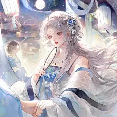 古风。美人。单人。绝美@独角兽封面设计 淘宝可下单 (3)