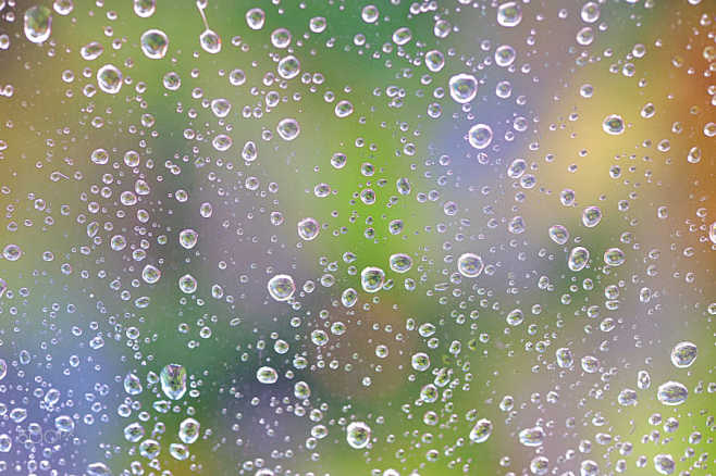 Water drops on glass...