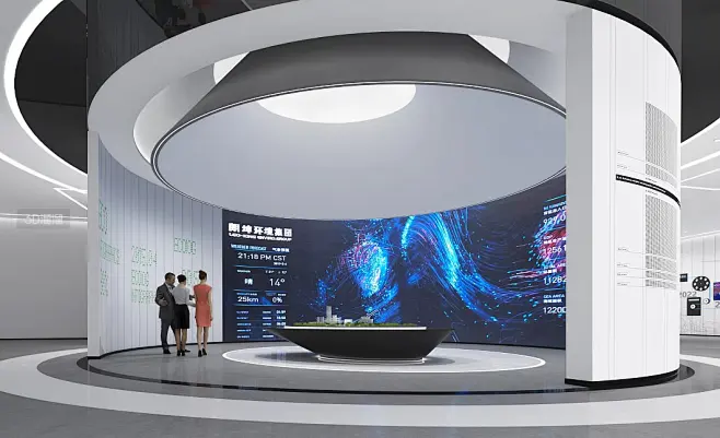 现代 展厅 科技展厅效果图图片_S.科技类展馆图片素材-花瓣网