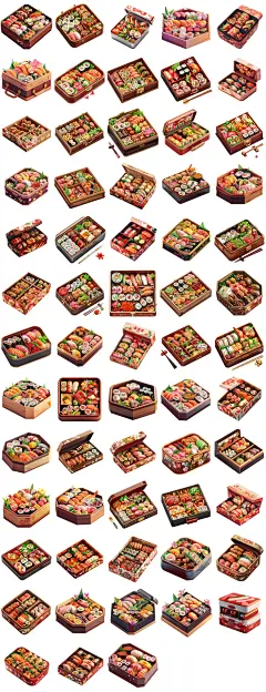 美食便当寿司三文鱼日本料理饭团饭盒海报设计元素模板png素材-淘宝网