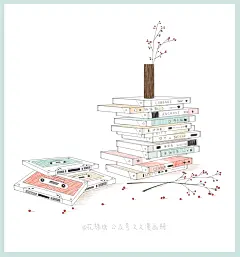 @文文漫画   插画 风景 人物 森系 水彩 涂鸦 唯美 意境 背景 二次元 小清新...