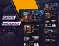 landing page game UI/UX Website веб-дизайн web-design лендинг дизайн Figma