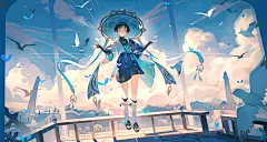 于黄昏的祷告_某某某A__插画师作品_涂鸦王国gracg.com