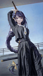 Anime 1080x1891 anime anime girls Raiden Shogun (Genshin Impact) vertical Genshin Impact braids long hair moles mole under eye