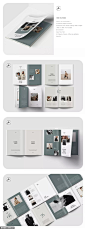 极简主义多用途品牌手册画册宣传册杂志房地产楼书设计模板