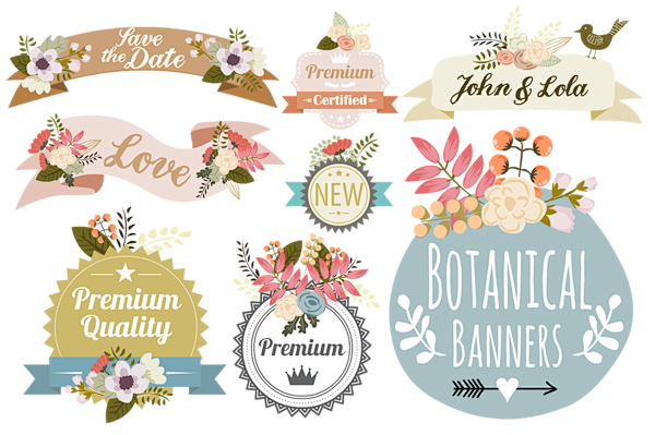 Botanical Banners on...