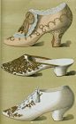 19世纪欧洲女鞋款式
维多利亚时代/英国/法国/服装/服饰/鞋子 ​​​​