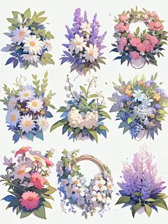 植物花卉｜电子手帐贴纸插画素材｜第二弹