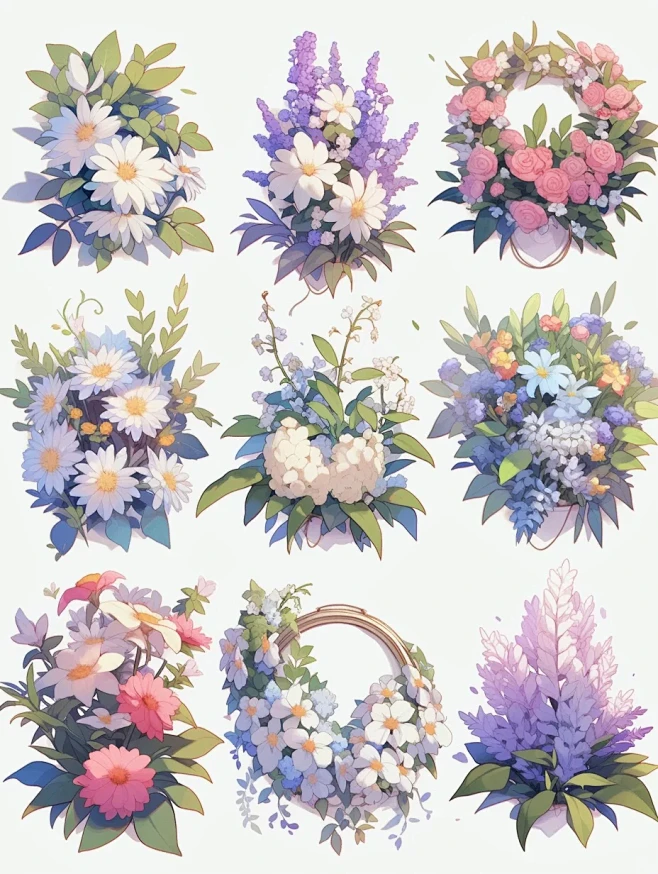 植物花卉｜电子手帐贴纸插画素材｜第二弹