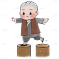 卡通-可爱小和尚元素1