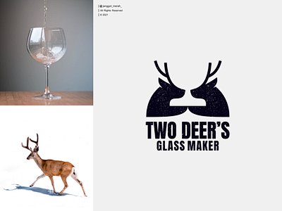 two deers glass make...