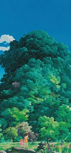 清新唯美插画壁纸，宫崎骏的治愈动漫世界-今日头条