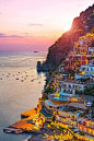 意大利，波西塔诺，最美的地中海小城。