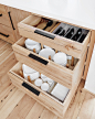 Emily Henderson Mountain House Kitchen Dinnerware Drawers