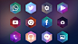 free-hexagon-icon-set-1