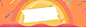 橘黄色放射光束波纹banner背景图 背景 设计图片 免费下载 页面网页 平面电商 创意素材