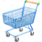 3D立体购物车贴纸