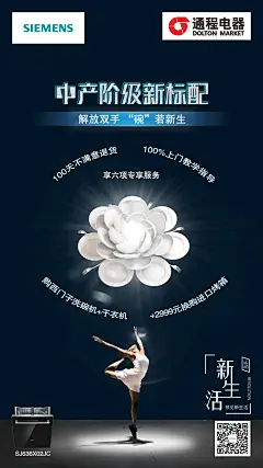 【预见新生活】西门子洗碗机 创意海报