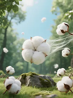 服装面料棉花元素
