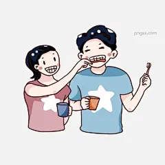 手绘卡通爱牙日刷牙的情侣图片大小2000x2000px 图片尺寸522.29 KB 来自PNG搜索网 pngss.com 免费免扣png素材下载！爱护牙齿#卡通手绘#情侣#手绘Q版#刷牙#一起刷牙#装饰图案#
