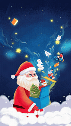 圣诞节祝福卡通手绘竖版视频