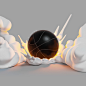 3D boom Cartoony catoonish clouds explosion CGI basketball Fashion  Sportswear