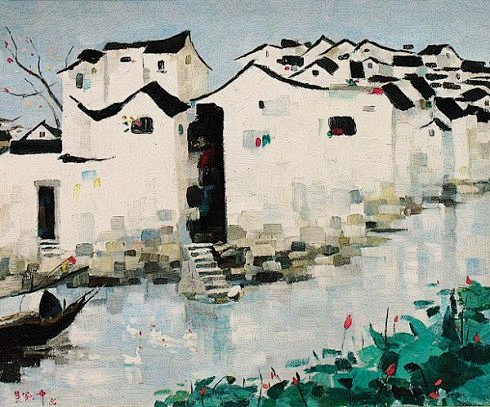 吴冠中油画作品欣赏