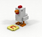 Crossy Road project: Chicken: A LEGO® creation by Navy Person : MOCpages.com
