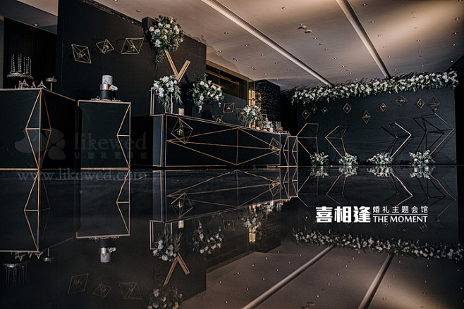 南京喜相逢-南京金陵饭店 酷雅黑金+几何...