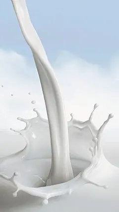 花瓣素材_饮品系列牛奶滴溅海报背景_193731955